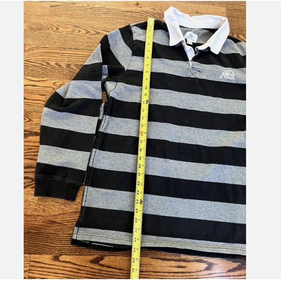 SurfSide Supply CO Men’s Striped Polo Rugby Shirt Size XL Stripes - Navy Blue - Picture 3 of 7